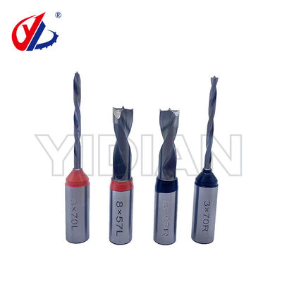 Broca de pasador TCT, dos flautas, cabezal de perforación de agujero ciego, herramientas de carpintería